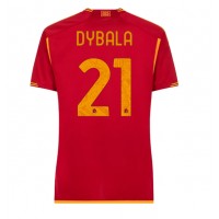Fotbalové Dres AS Roma Paulo Dybala #21 Dámské Domácí 2023-24 Krátký Rukáv